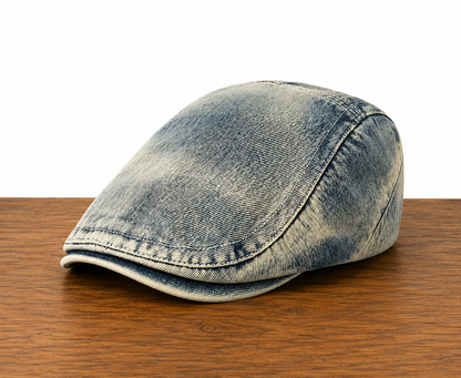 Washed Denim Flat Cap | LEXINGTON