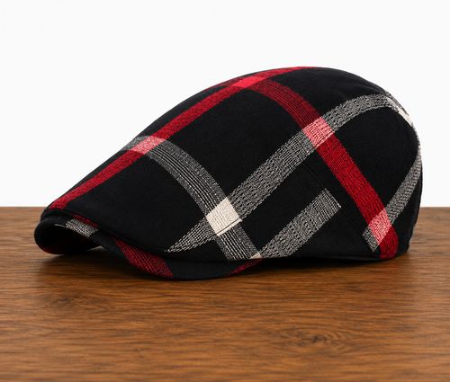 Cotton Plaid Cap | ROSCOE