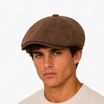Suede Newsboy Cap | ATHENS