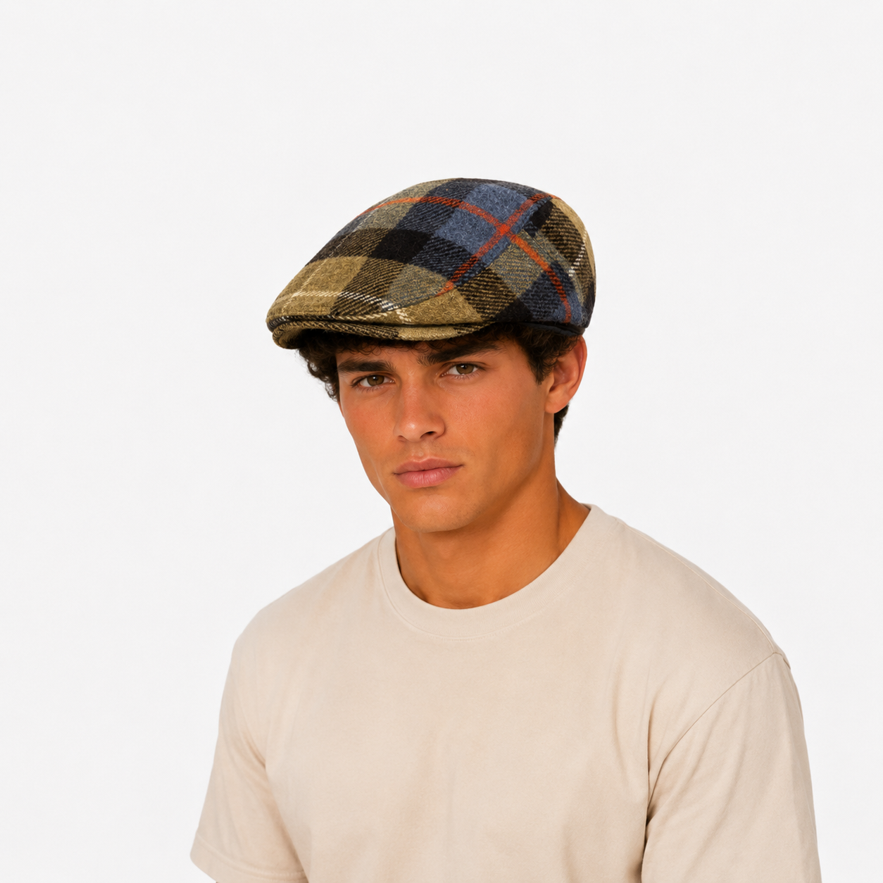 Wool Blend Flat Cap | GLACIER