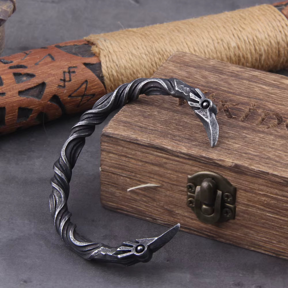 Viking Norse Raven Bracelet