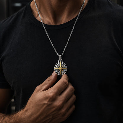 Vintage Compass Pendant