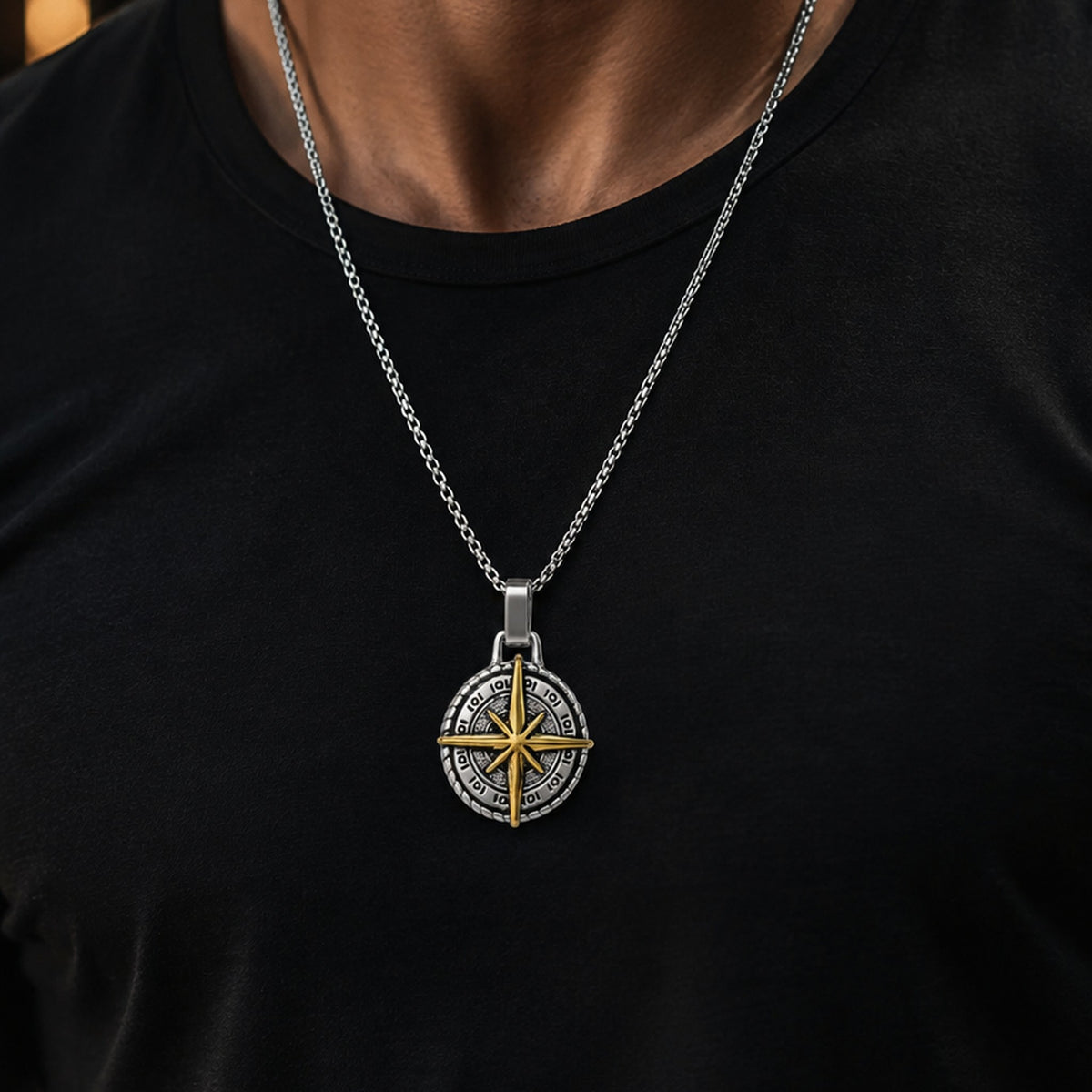 Vintage Compass Pendant