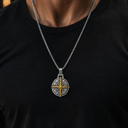 Vintage Compass Pendant
